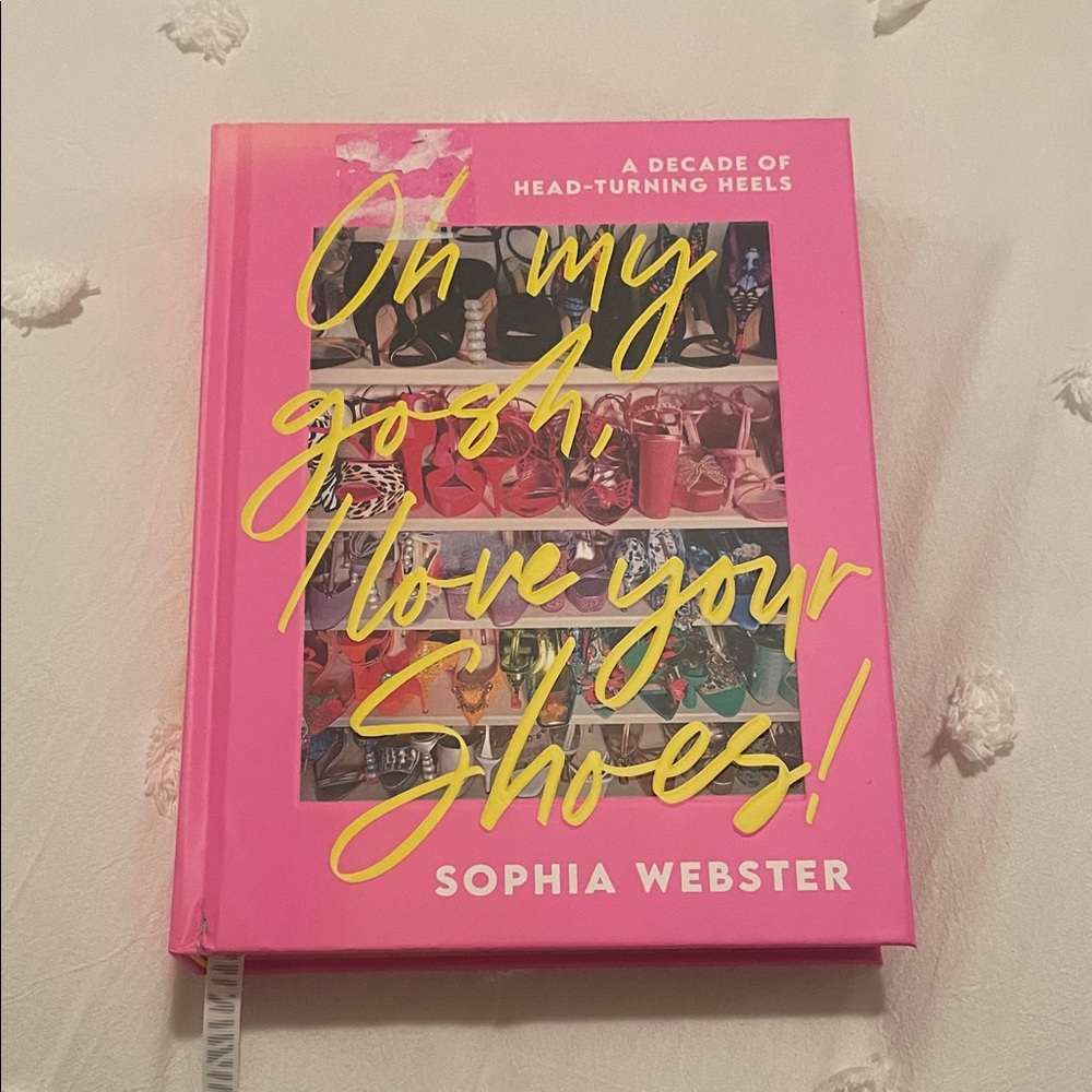 Sophia Webster Pink Book with Yellow Text